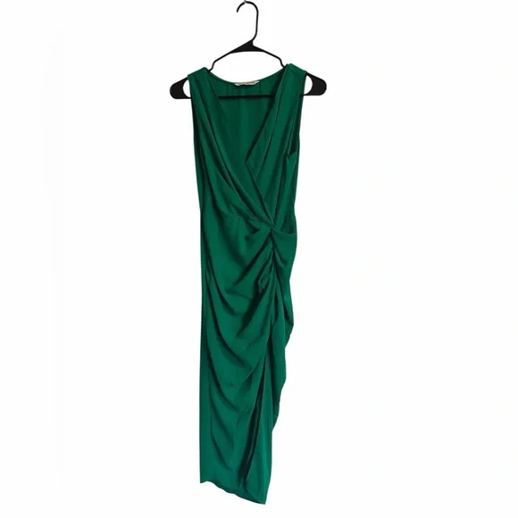 Amanda Uprichard Pomona Dress in Dark Green Amanda Uprichard Pomona Dress in Dark Green